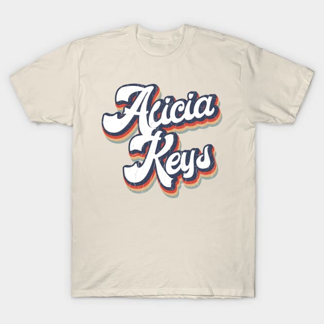 KakeanKerjoOffisial VintageColor Alicia Keys T-Shirt by KakeanKerjoOffisial